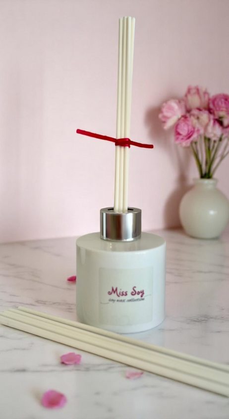 reeds - pink background