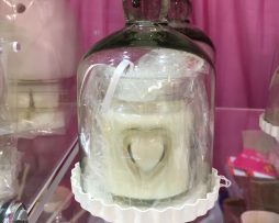 glass dome candle