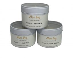 candles in a tin - gift set - aftershave inspired