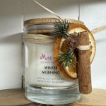 Clear Glass Gloss Christmas Candle - 30cl