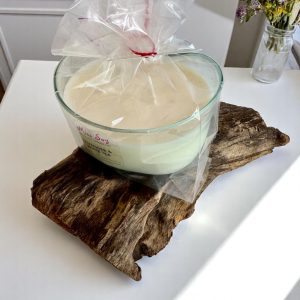 Molten Glass On Wood - Heart Bowl Candle