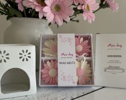 Luxury Soy Wax Daisy Melt Gift Box - Rose Petals