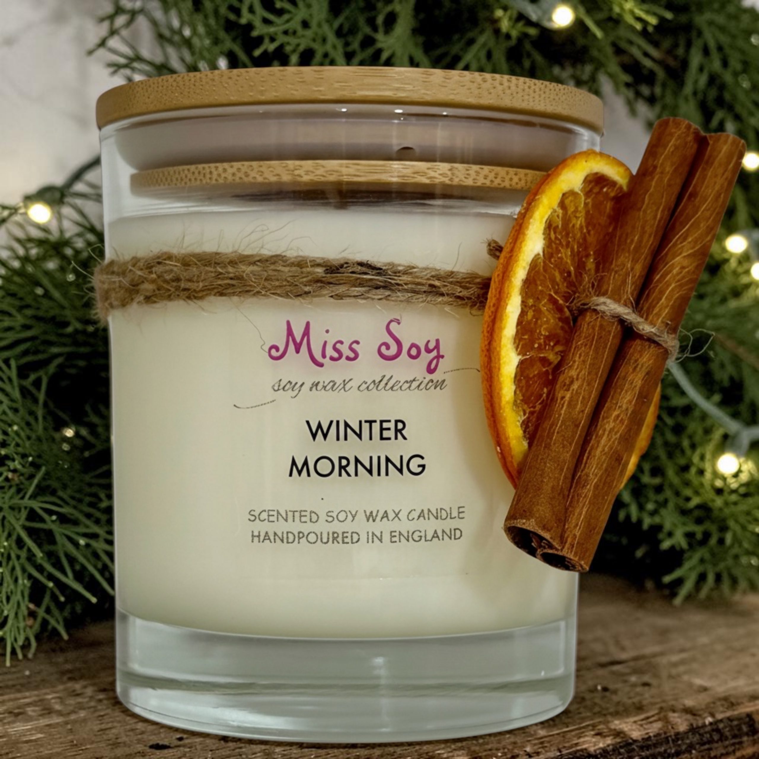 Miss Soy - 30cl - christmas - winter morning - background